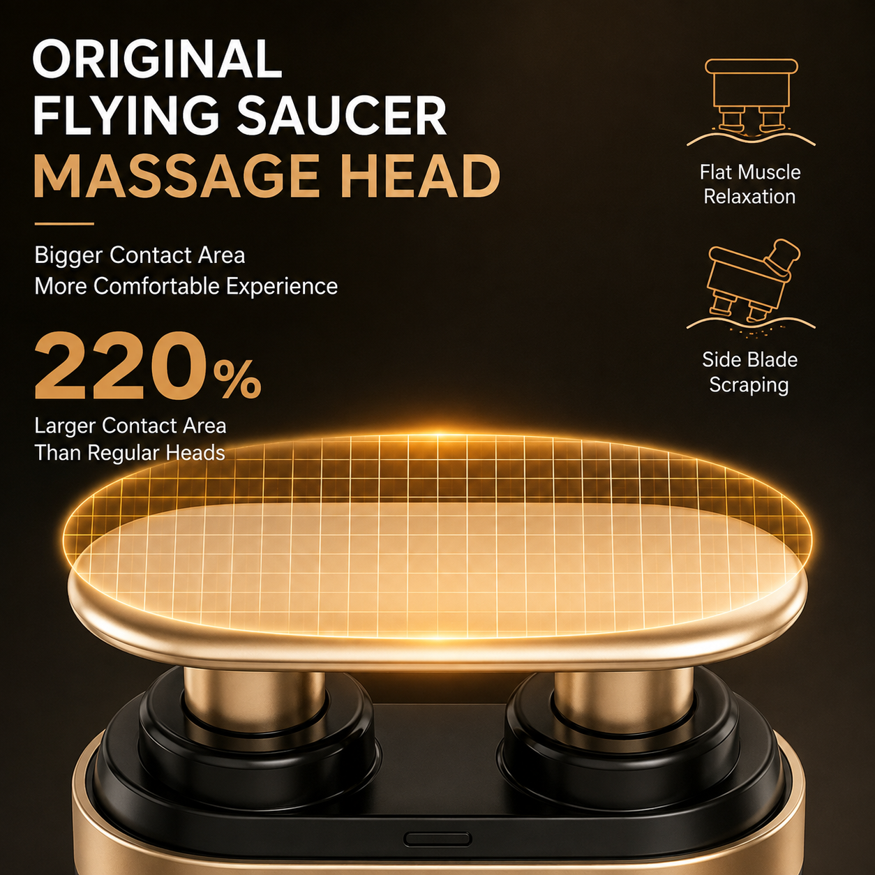 POPFUN Mini Massage Gun – 2-in-1 Fascia Gun & Scraper