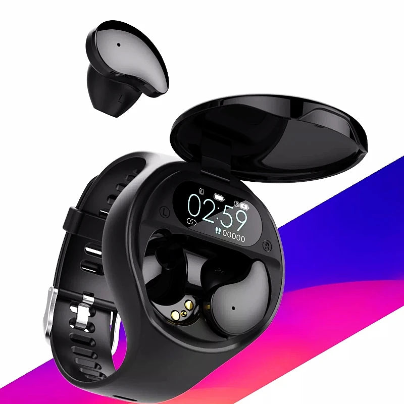 2-in-1 Smartwatch & Wireless TWS Sports Earbuds – Multi-Function Smart Watch with Earphones