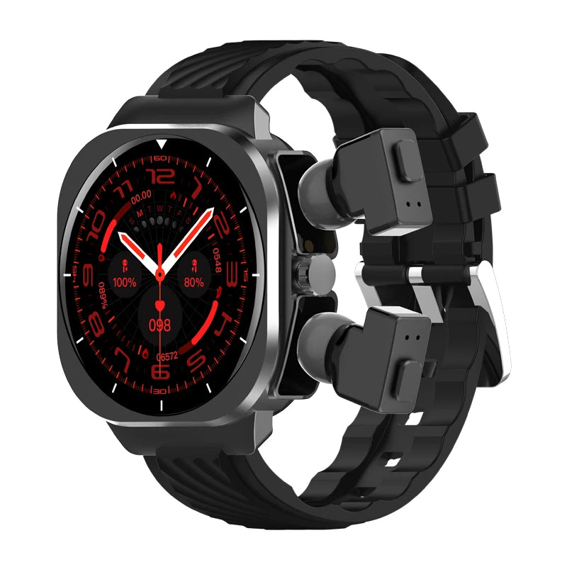 AIMB-Z19 2-in-1 Smart Watch & TWS Earbuds – Fitness Tracker with Heart Rate Monitor