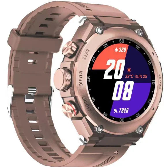 T92 Men's Smartwatch with TWS Earphones – IP68, Body Temperature, Heart Rate & Blood Oxygen Monitor