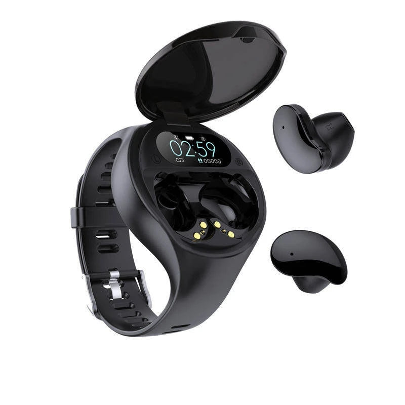 2-in-1 Smartwatch & Wireless TWS Sports Earbuds – Multi-Function Smart Watch with Earphones