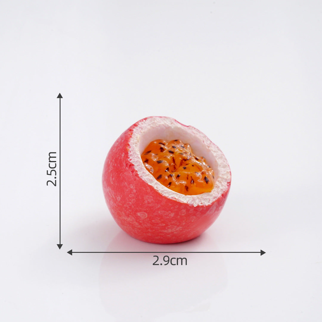 Mini Fruit Blind Bag Ornament – Simulation Peach & Lotus Mist Food Play Decor