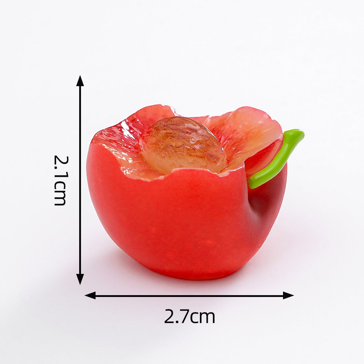 Mini Fruit Blind Bag Ornament – Simulation Peach & Lotus Mist Food Play Decor