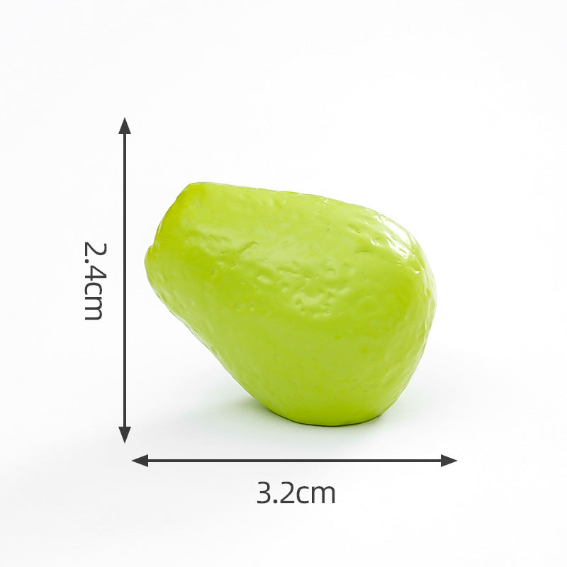 Mini Fruit Blind Bag Ornament – Simulation Peach & Lotus Mist Food Play Decor