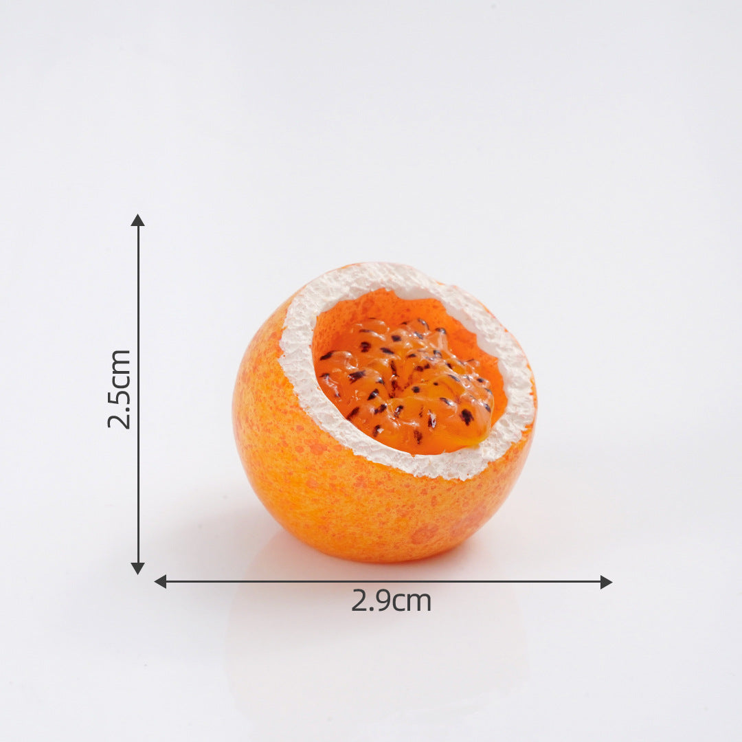 Mini Fruit Blind Bag Ornament – Simulation Peach & Lotus Mist Food Play Decor