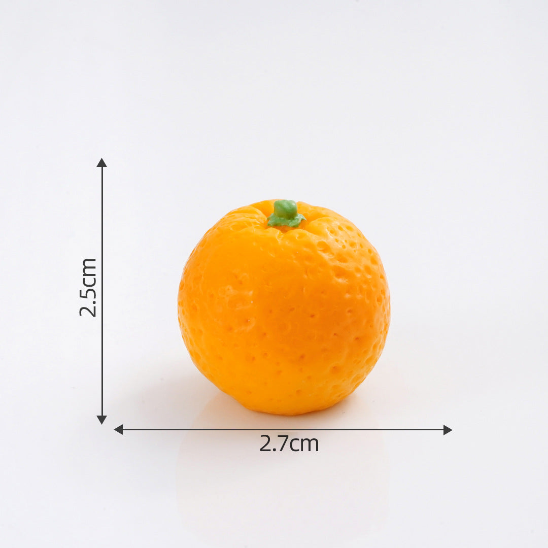 Mini Fruit Blind Bag Ornament – Simulation Peach & Lotus Mist Food Play Decor