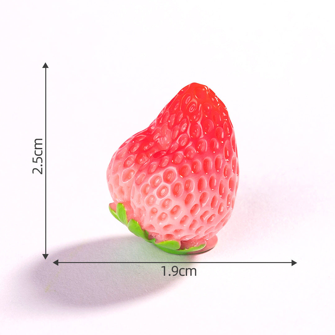 Mini Fruit Blind Bag Ornament – Simulation Peach & Lotus Mist Food Play Decor