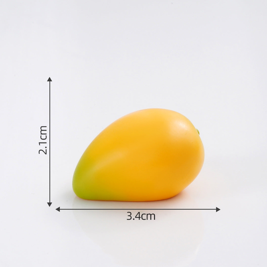Mini Fruit Blind Bag Ornament – Simulation Peach & Lotus Mist Food Play Decor