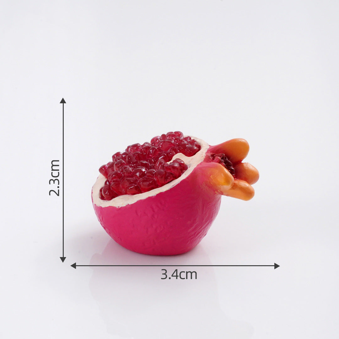 Mini Fruit Blind Bag Ornament – Simulation Peach & Lotus Mist Food Play Decor