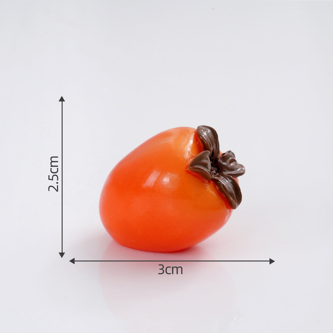 Mini Fruit Blind Bag Ornament – Simulation Peach & Lotus Mist Food Play Decor