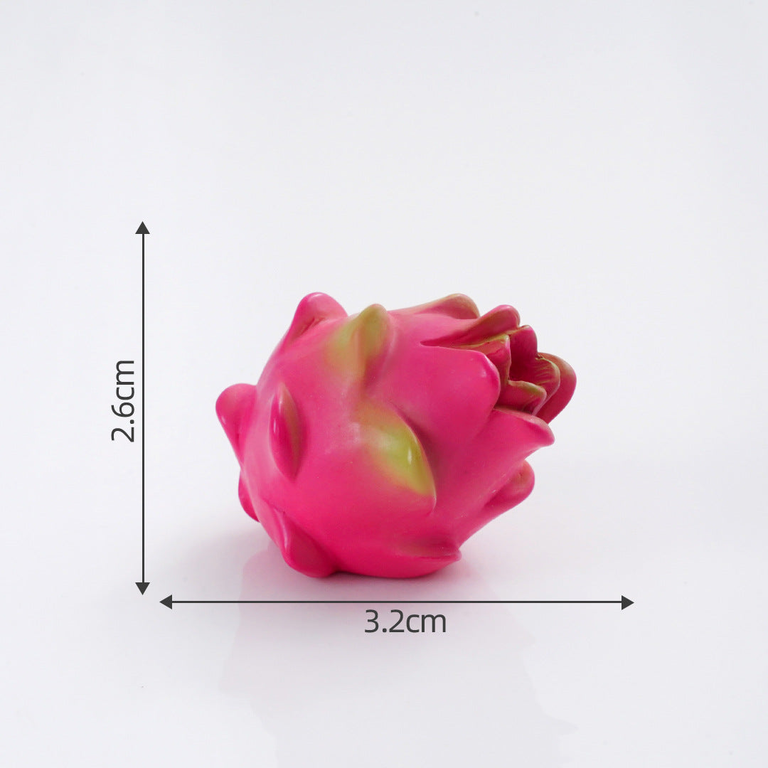Mini Fruit Blind Bag Ornament – Simulation Peach & Lotus Mist Food Play Decor