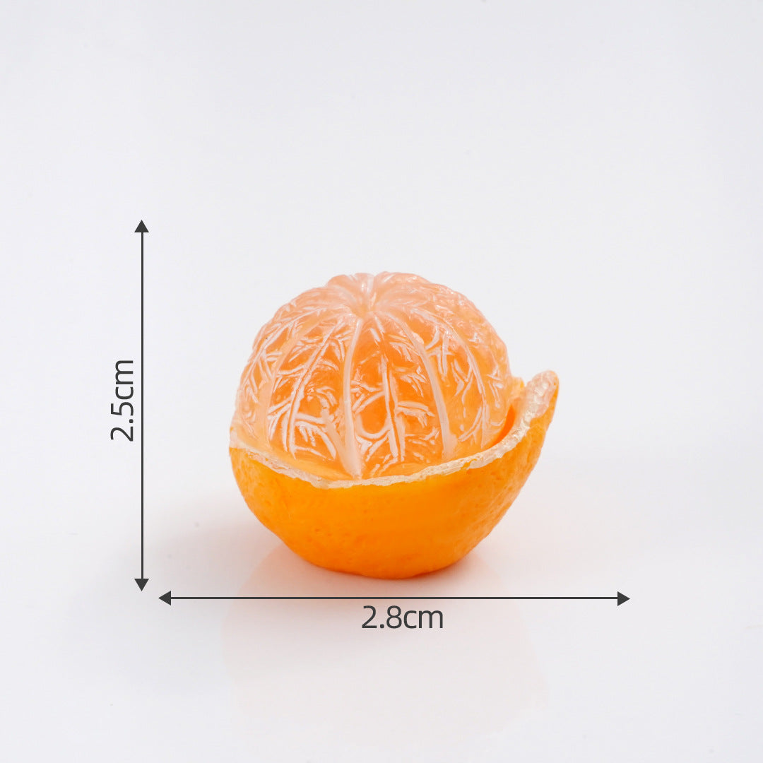 Mini Fruit Blind Bag Ornament – Simulation Peach & Lotus Mist Food Play Decor