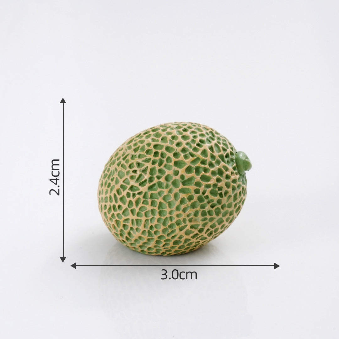 Mini Fruit Blind Bag Ornament – Simulation Peach & Lotus Mist Food Play Decor