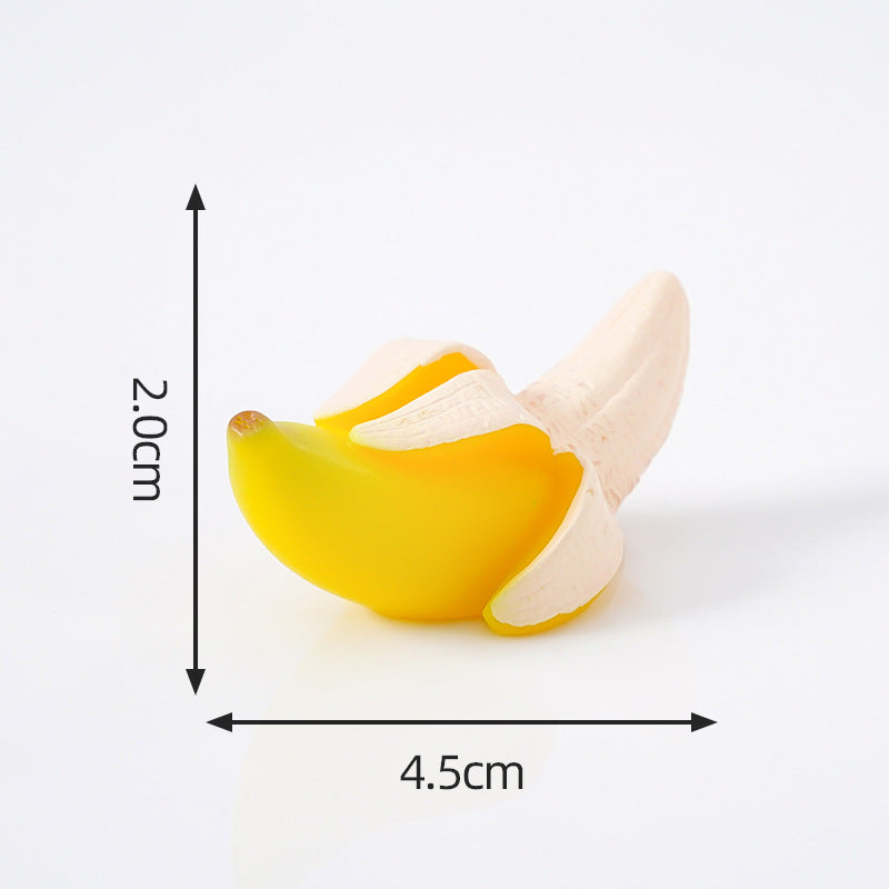 Mini Fruit Blind Bag Ornament – Simulation Peach & Lotus Mist Food Play Decor