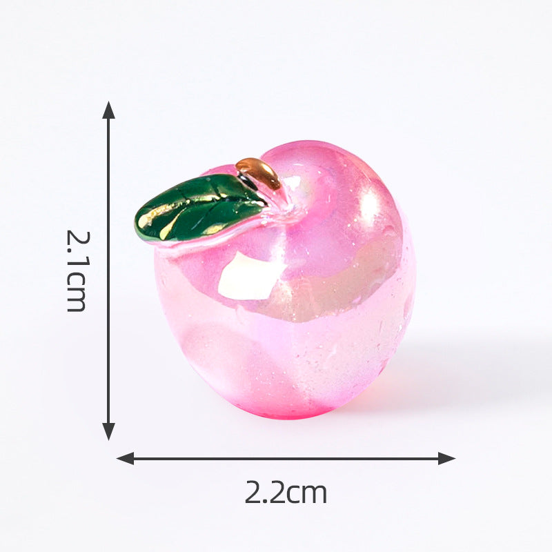 Glowing Fruit Blind Bag Ornament – Electroplated Cherry & Orange DIY Decor