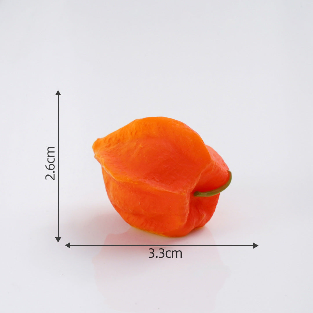 Mini Fruit Blind Bag Ornament – Simulation Peach & Lotus Mist Food Play Decor
