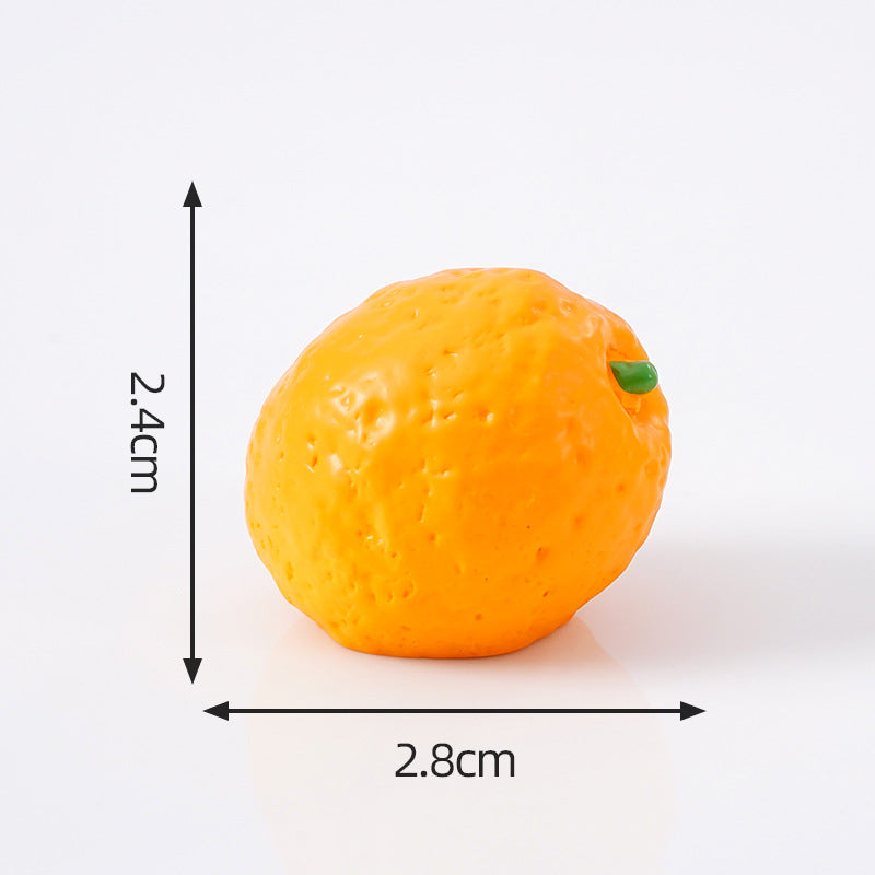 Mini Fruit Blind Bag Ornament – Simulation Peach & Lotus Mist Food Play Decor