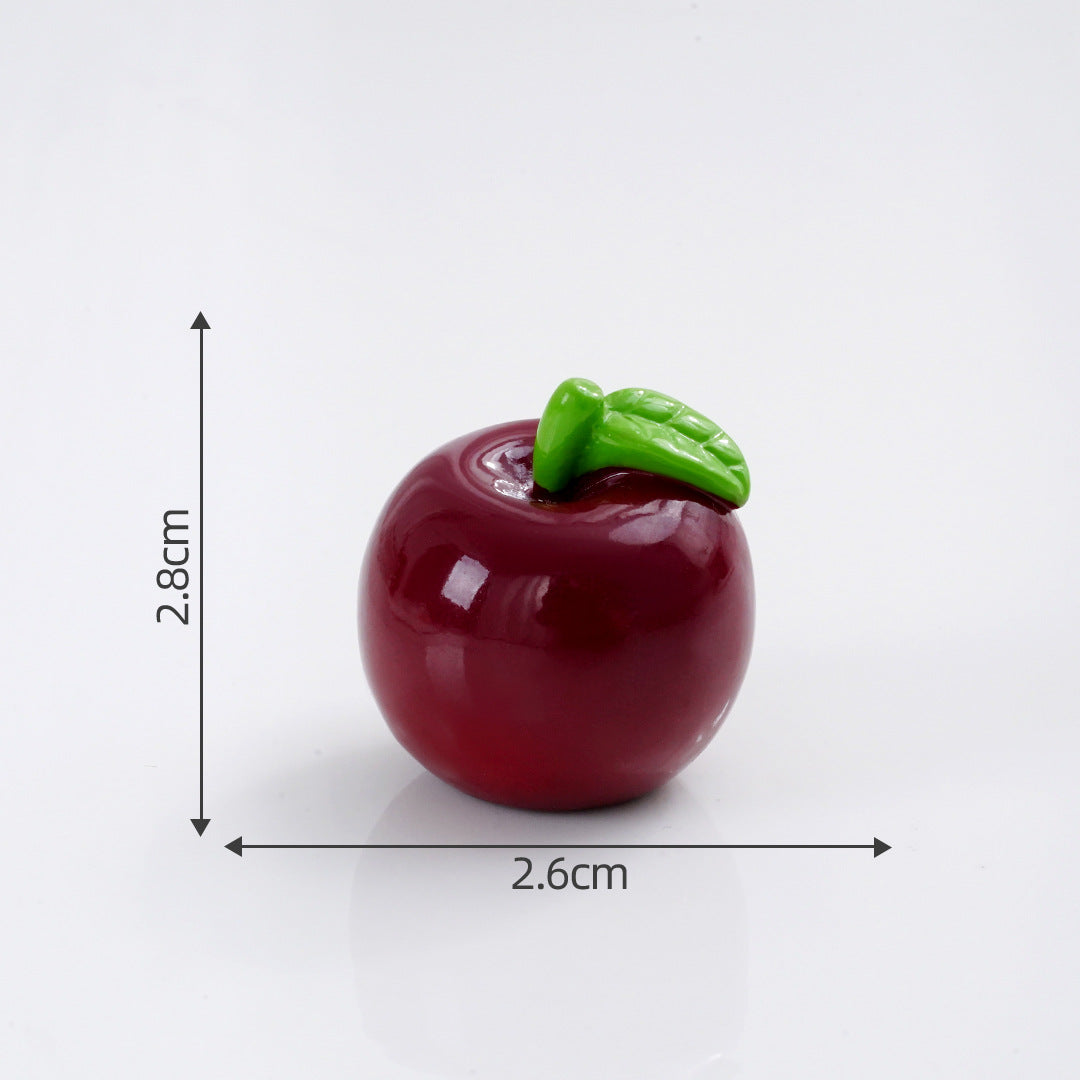Mini Fruit Blind Bag Ornament – Simulation Peach & Lotus Mist Food Play Decor