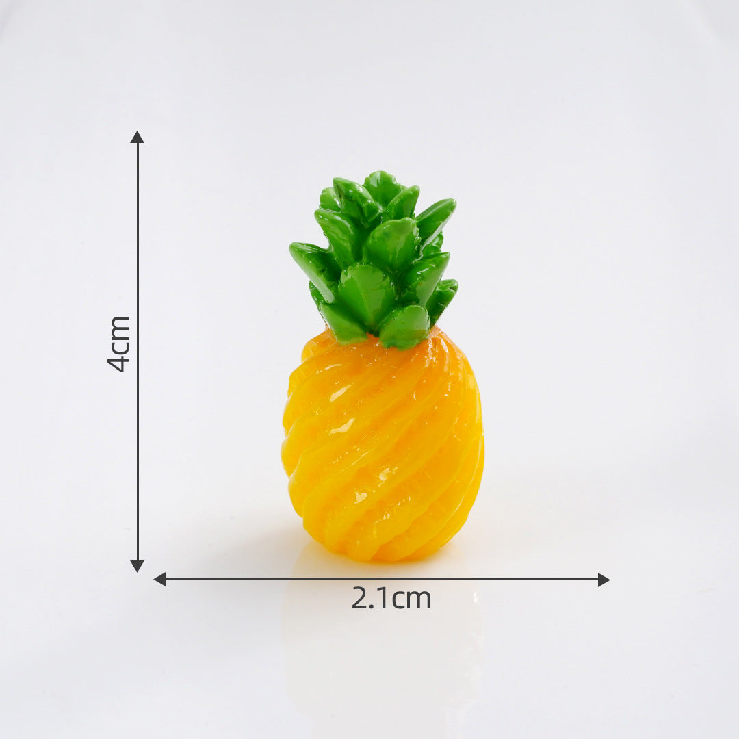 Mini Fruit Blind Bag Ornament – Simulation Peach & Lotus Mist Food Play Decor