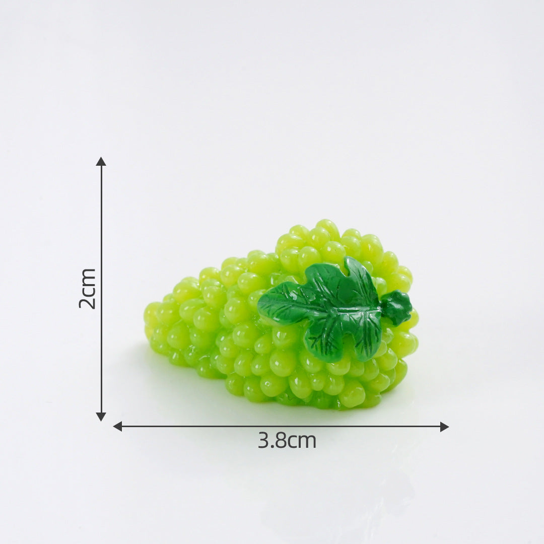 Mini Fruit Blind Bag Ornament – Simulation Peach & Lotus Mist Food Play Decor