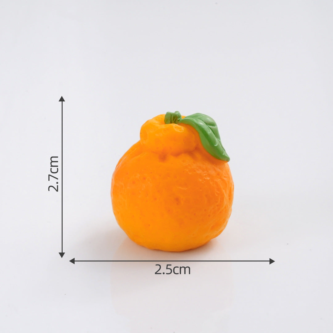 Mini Fruit Blind Bag Ornament – Simulation Peach & Lotus Mist Food Play Decor