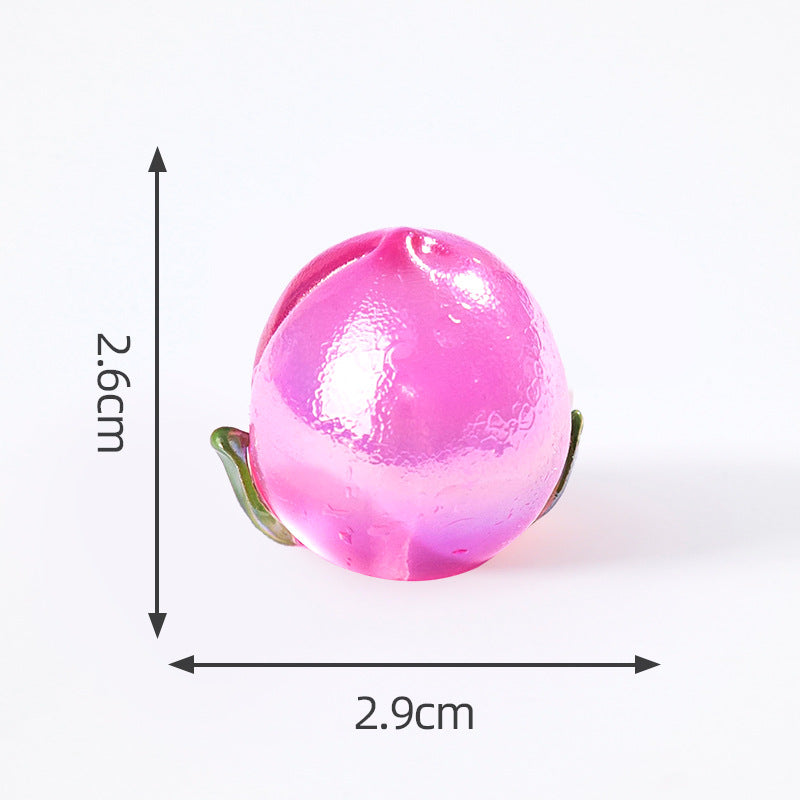 Glowing Fruit Blind Bag Ornament – Electroplated Cherry & Orange DIY Decor