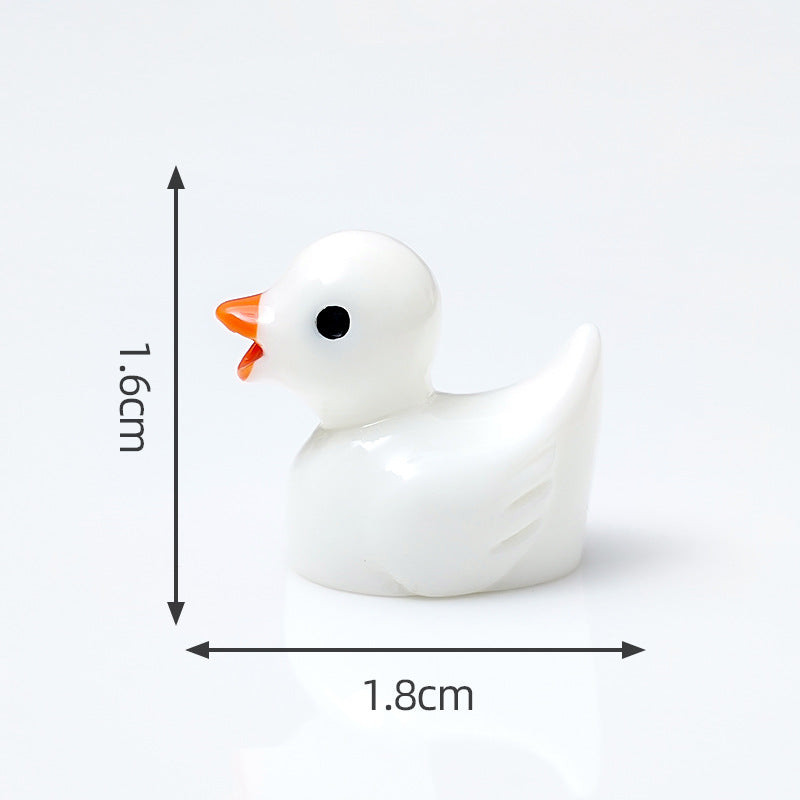 10 PCS Glowing Duck Sunglasses Ornament – Cute DIY Desktop & Car Decoration