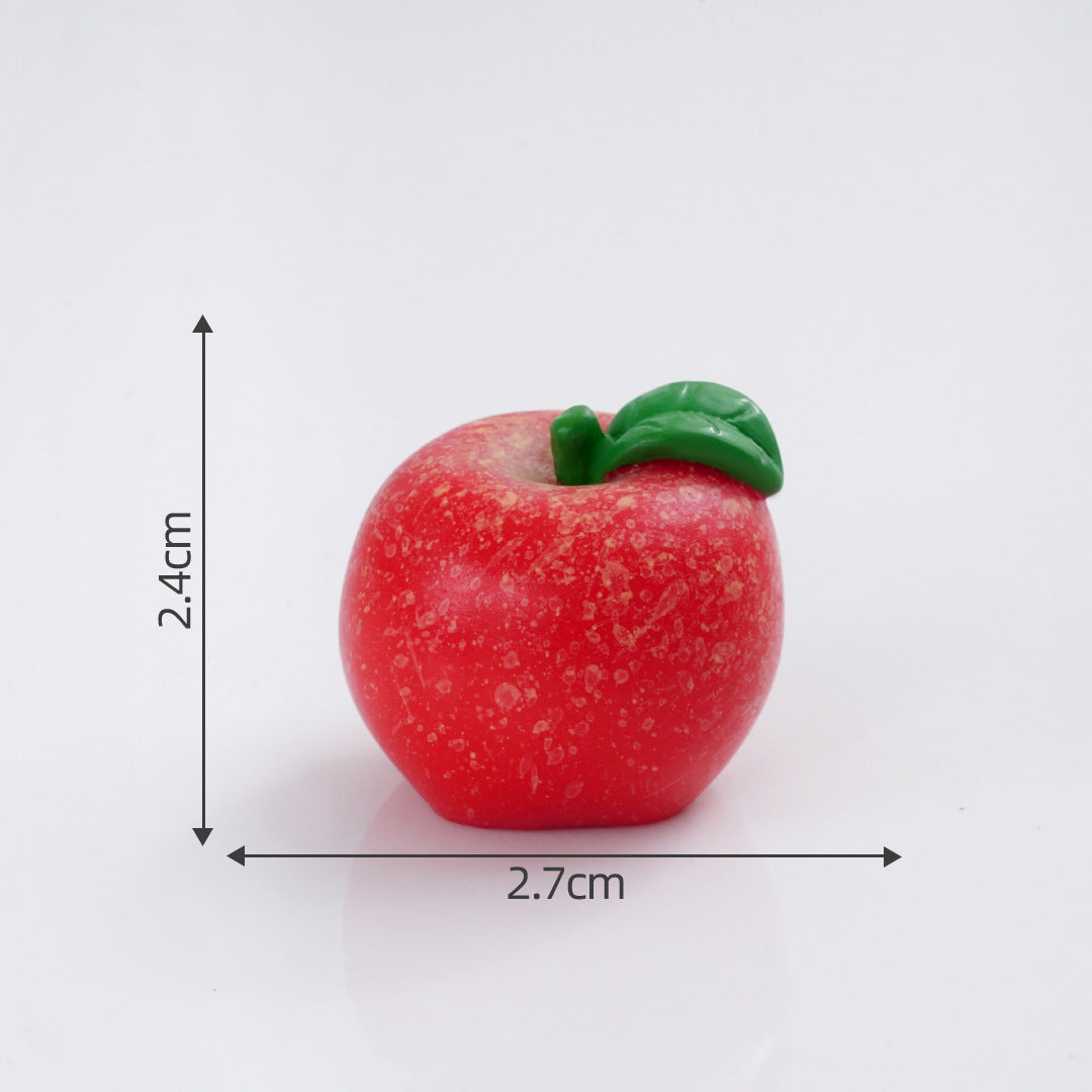 Mini Fruit Blind Bag Ornament – Simulation Peach & Lotus Mist Food Play Decor