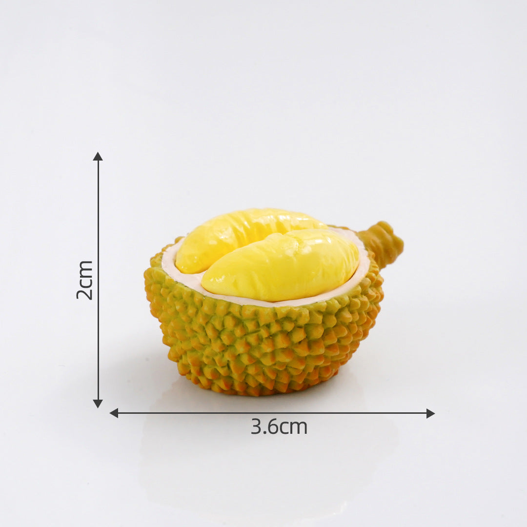Mini Fruit Blind Bag Ornament – Simulation Peach & Lotus Mist Food Play Decor