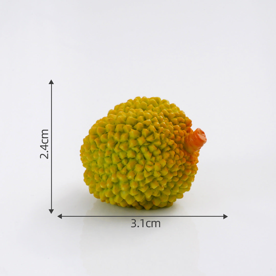 Mini Fruit Blind Bag Ornament – Simulation Peach & Lotus Mist Food Play Decor