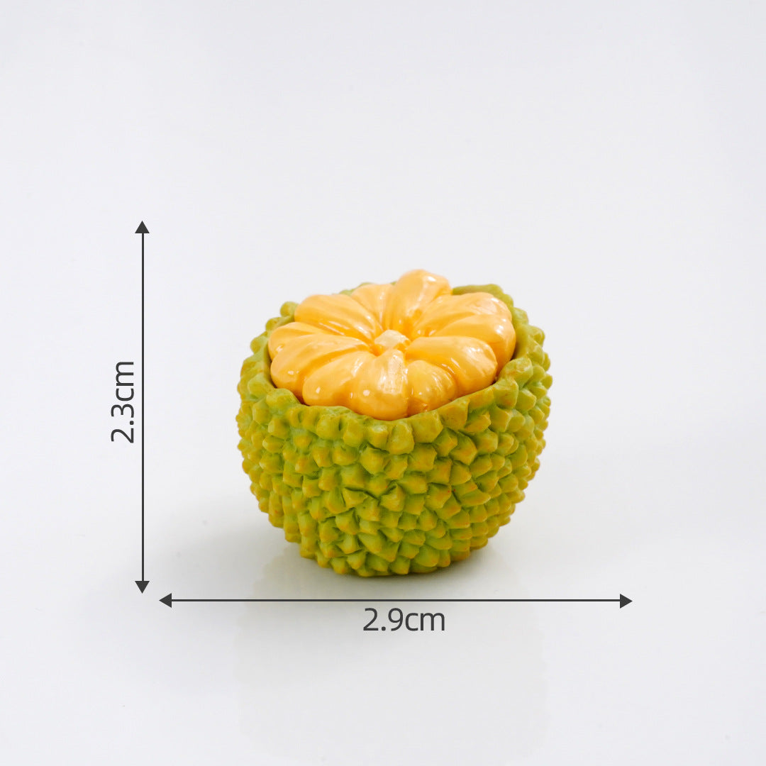 Mini Fruit Blind Bag Ornament – Simulation Peach & Lotus Mist Food Play Decor