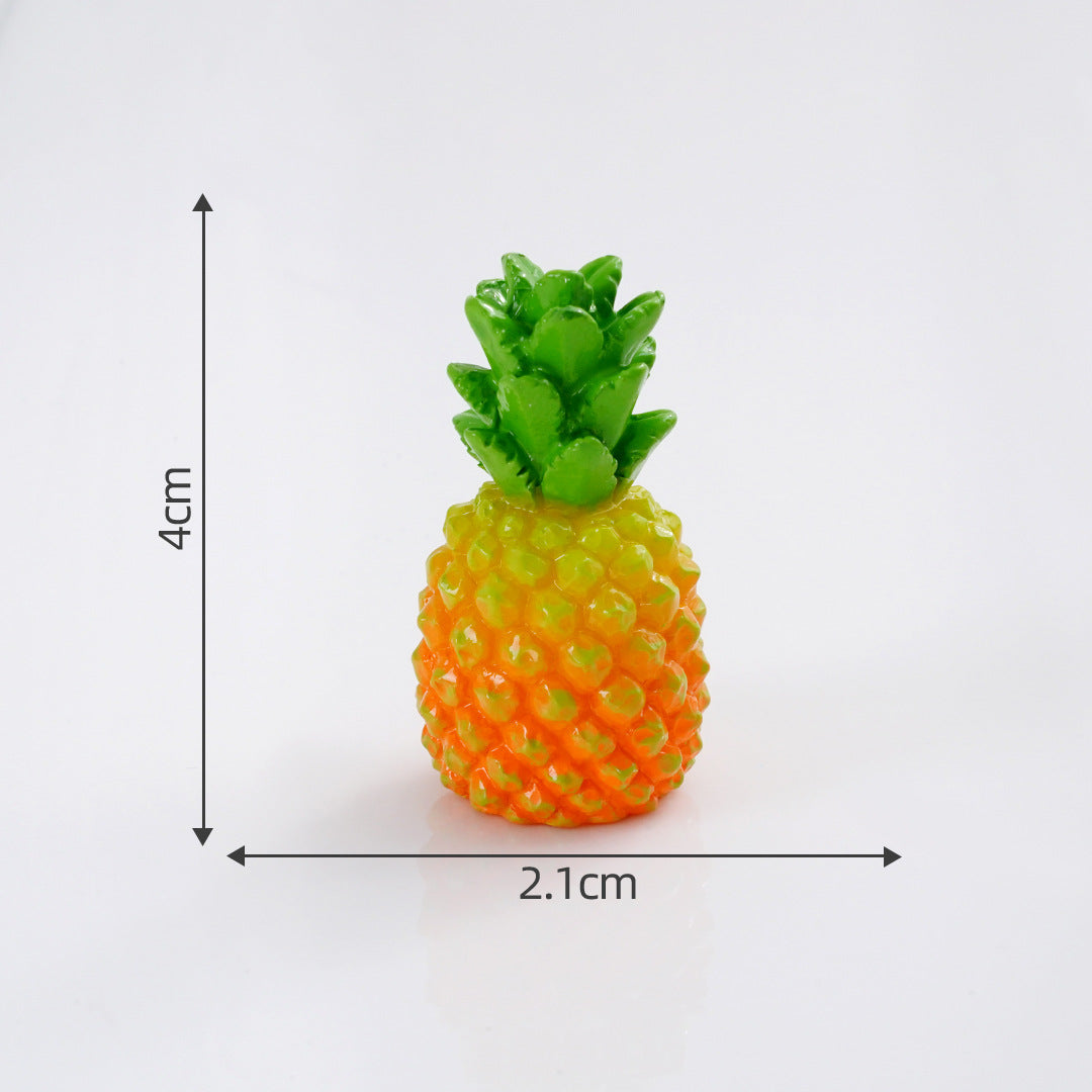 Mini Fruit Blind Bag Ornament – Simulation Peach & Lotus Mist Food Play Decor