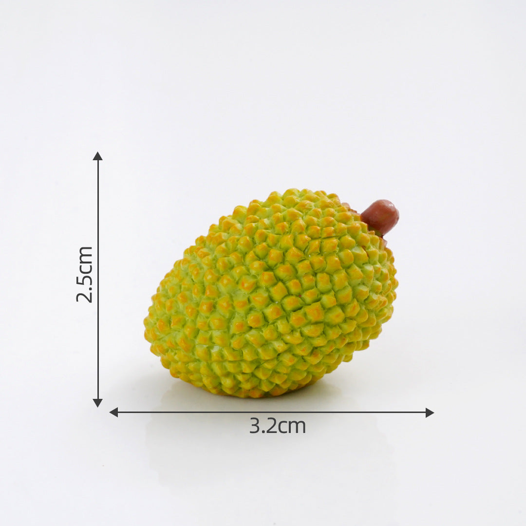 Mini Fruit Blind Bag Ornament – Simulation Peach & Lotus Mist Food Play Decor
