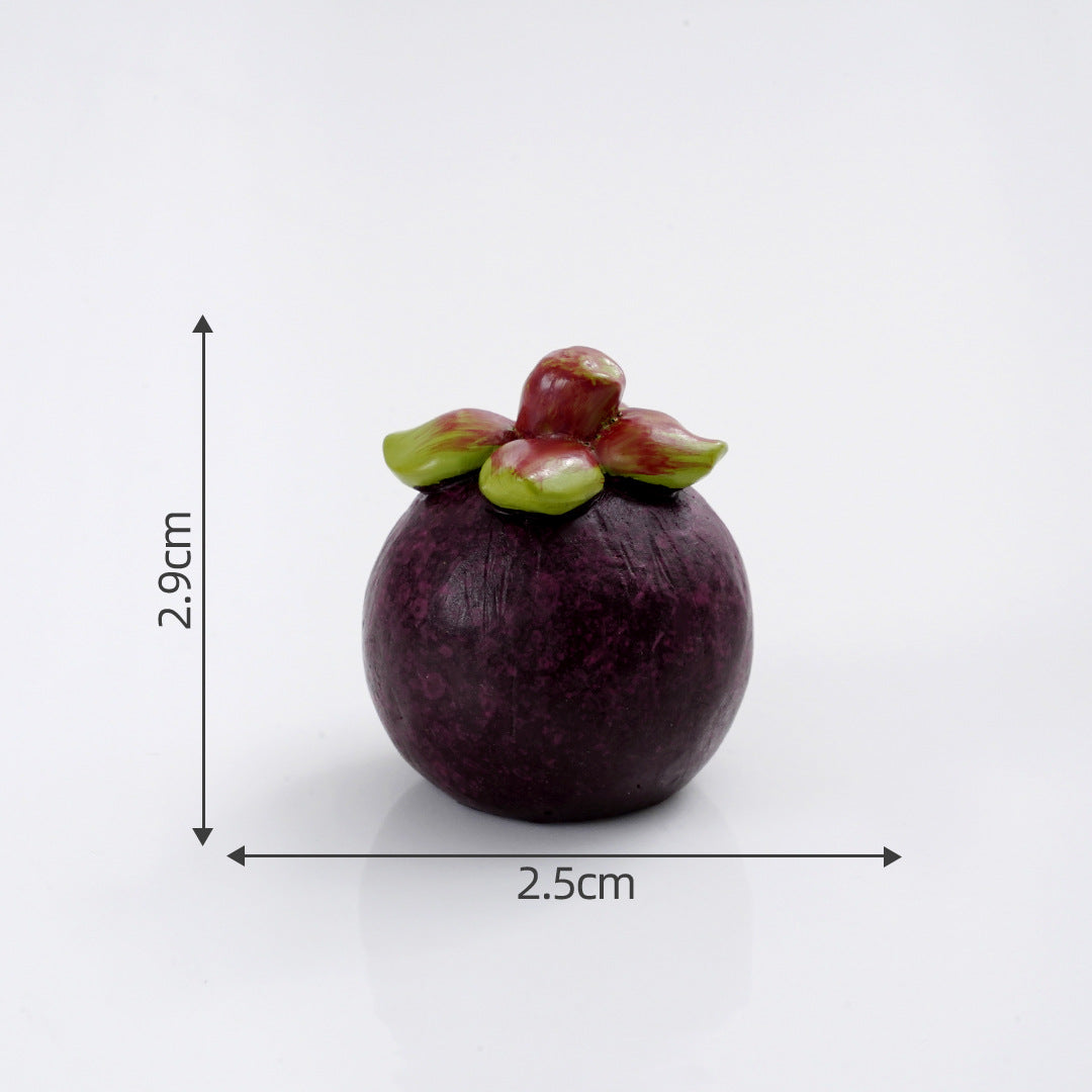 Mini Fruit Blind Bag Ornament – Simulation Peach & Lotus Mist Food Play Decor