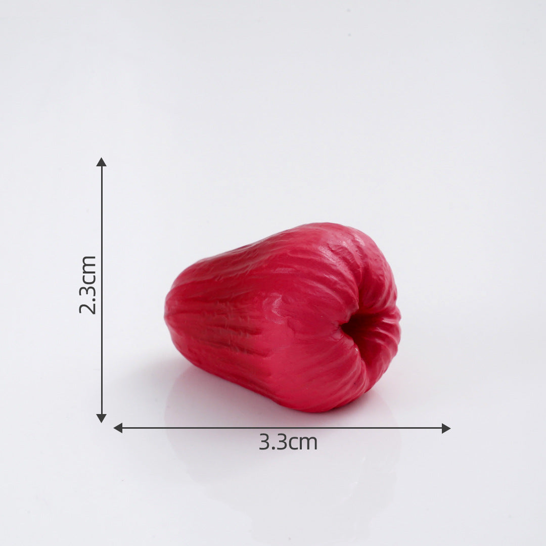 Mini Fruit Blind Bag Ornament – Simulation Peach & Lotus Mist Food Play Decor
