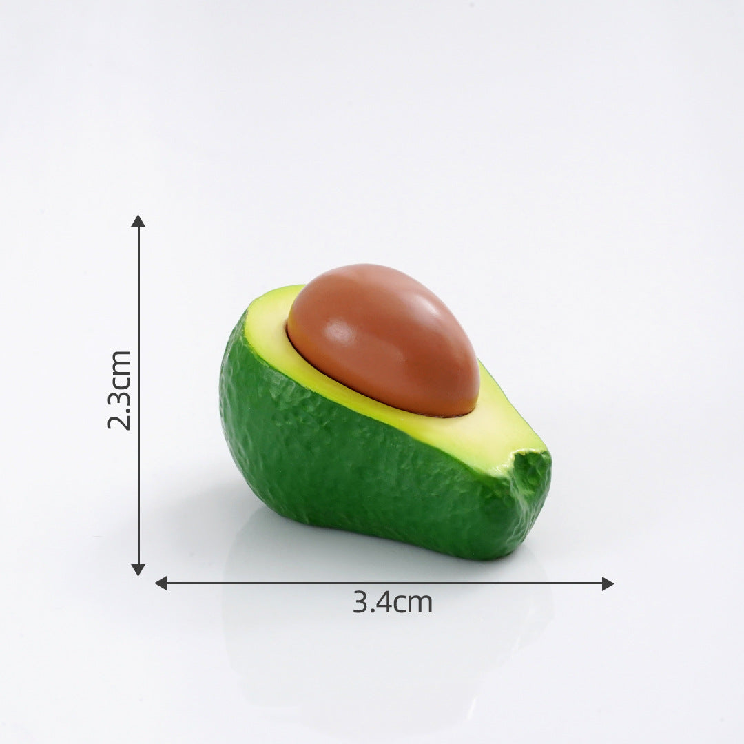 Mini Fruit Blind Bag Ornament – Simulation Peach & Lotus Mist Food Play Decor
