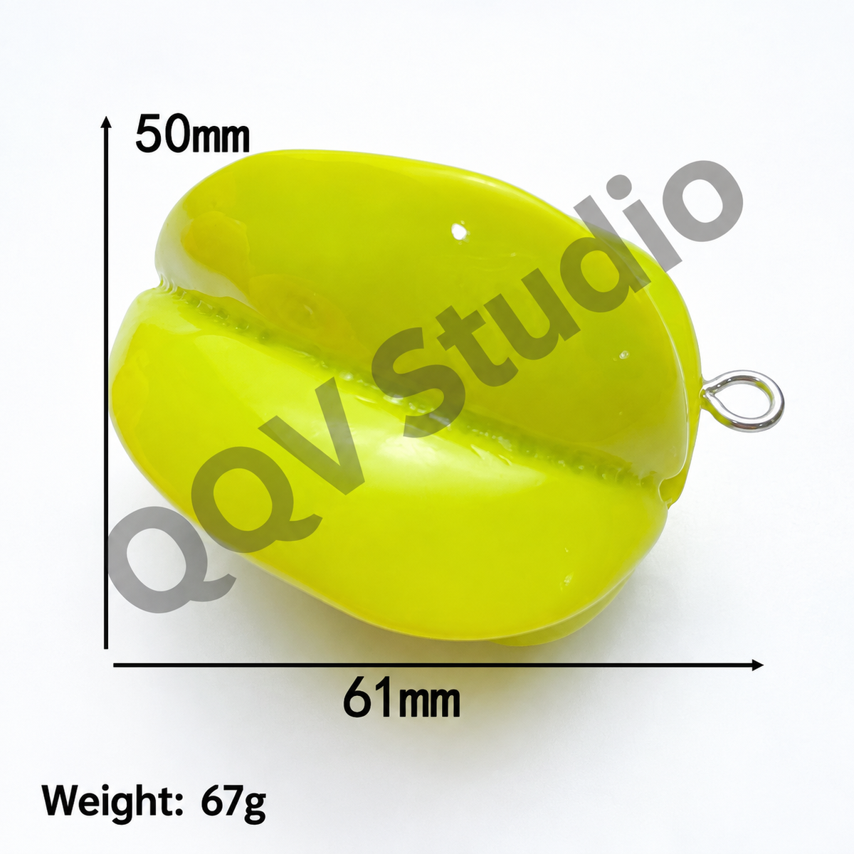 Oversized 3D Painted Fruit Series Resin Keychain Charm | DIY Blind Box Car & Bag Pendant