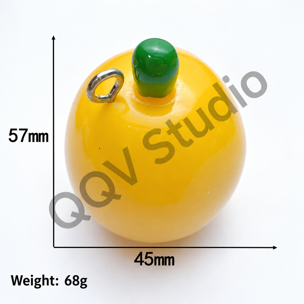 Oversized 3D Painted Fruit Series Resin Keychain Charm | DIY Blind Box Car & Bag Pendant