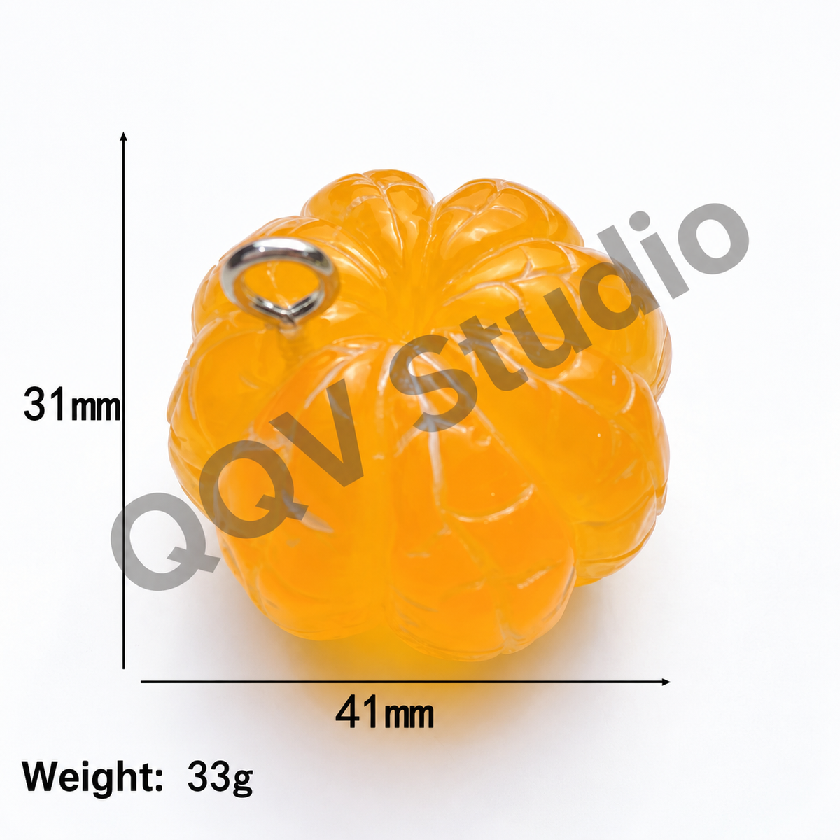 Oversized 3D Painted Fruit Series Resin Keychain Charm | DIY Blind Box Car & Bag Pendant