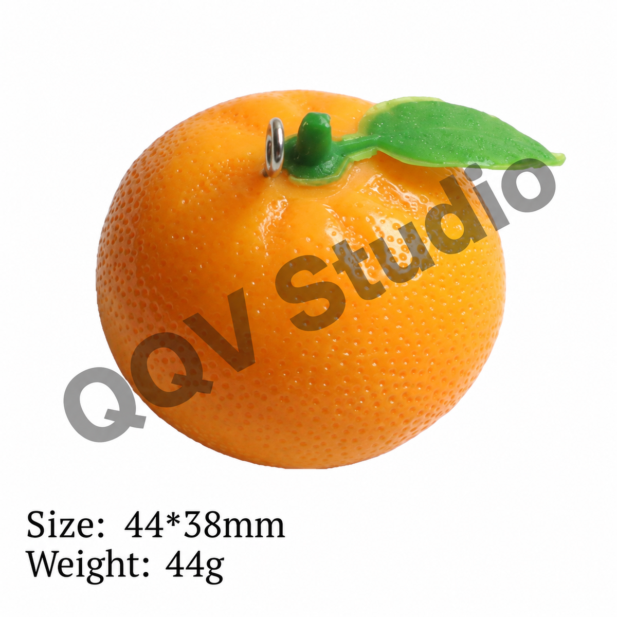 Oversized 3D Painted Fruit Series Resin Keychain Charm | DIY Blind Box Car & Bag Pendant