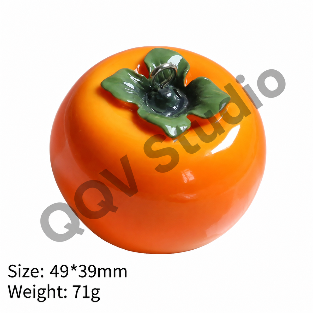 Oversized 3D Painted Fruit Series Resin Keychain Charm | DIY Blind Box Car & Bag Pendant